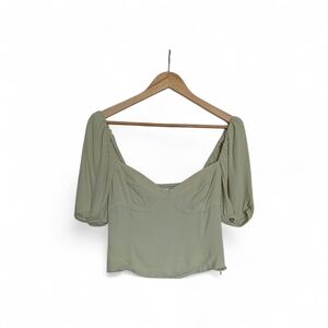 Wilfred Green Women's Cropped Top Size M